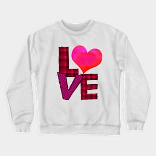 Love watercolor heart Crewneck Sweatshirt